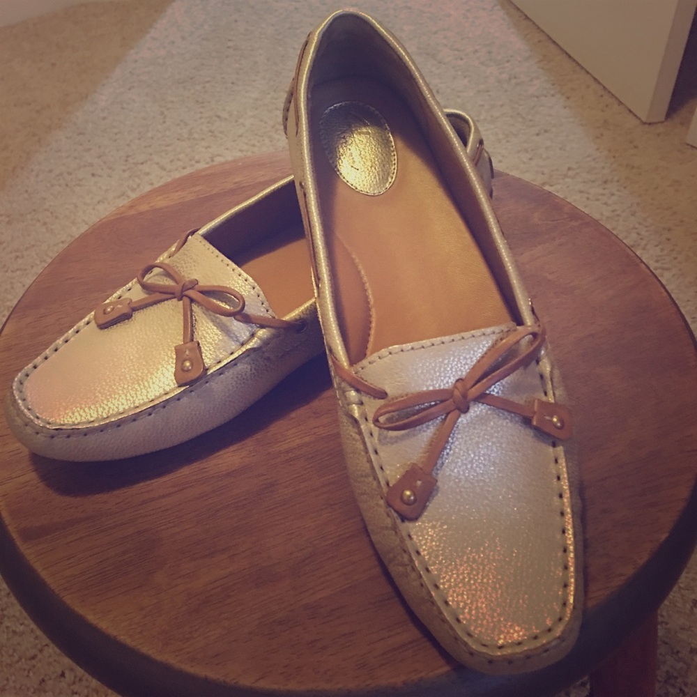 Clarks artisan gold Dunbar racer boat shoe